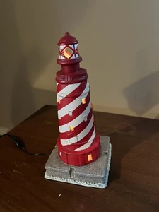 Vtg 1992 Lefton Historic American Lighthouse White Shoal Michigan 00878 - Picture 1 of 5
