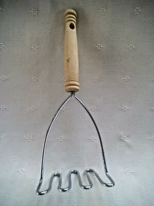"KARTOFFELMISCHER NATURHOLZGRIFF 10"" - Bild 1 von 2