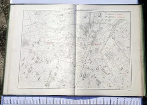 Paris IX & X ème - Préfet POUBELLE Très Rare Plan de 1888 au 1/5000 (67 x 94 cm) - Picture 1 of 1