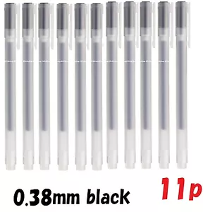 11p MUJI Gel Ink Ball Point Pen 0.38mm Black color 10p +1p made in japan - Bild 1 von 3