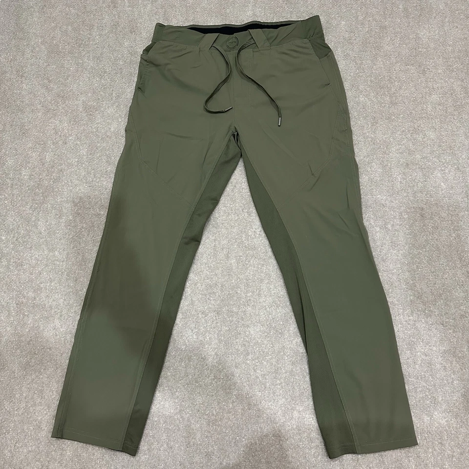 Hylete Ion Men's Medium 32x30 Green Pull On Drawstring Athletic Jogger Pants - Image 1 of 4