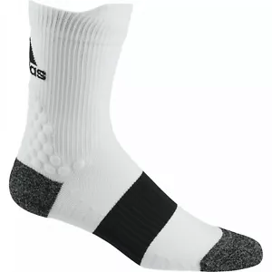 ADIDAS ULTRALIGHT CREW PERFORMANCE RUNNING SOCKS - WHITE GI7670 UNISEX UK6.5-8 - Picture 1 of 12