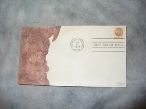 FDC First Day Cover Native American Copper Penny Kansas City  Add-on Cachet - Picture 1 of 2