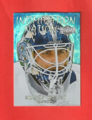 2020-21 Metal Universe INTIMIDATION NATION # IN-15 Braden Holtby CANUCKS - Image 1 of 2