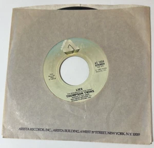Thompson Twins LIES, BEACH CULTURE (45 NEW WAVE) #1024 PLAYS VG+ - Picture 1 of 5