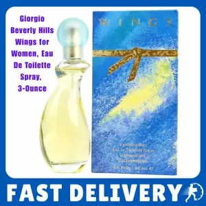 Wings di Giorgio Beverly Hills da Donna, Eau De Toilette Spray, 3 oz - Foto 1 di 4
