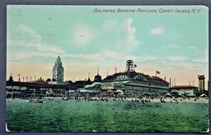 Brooklyn NY Coney Island Balmers Bathing Pavillion from the Ocean FREE SHIPPING - Picture 1 of 2