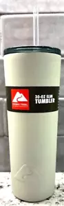 Ozark Trail 30 oz Slim Double Wall Insulated Stainless Steel Tumbler with Straw - Picture 1 of 2