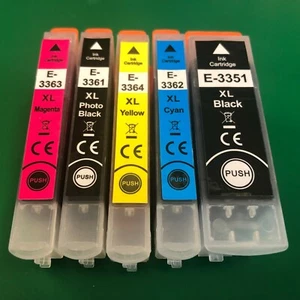 (non-genuine) Jet Printer Cartridges Epson Expression Premium XP 900 XP 7100 33 - Picture 1 of 5