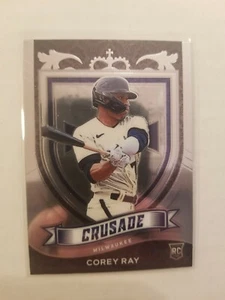 2021 Chronicles Crusade Corey Ray RC #12 Milwaukee Brewers - FREE SHIPPING - Picture 1 of 1