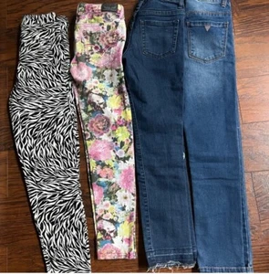 [Levi’s+Guess+Disney+Children Place] Bundle of jeans Girls Size 7-8 - Picture 1 of 15