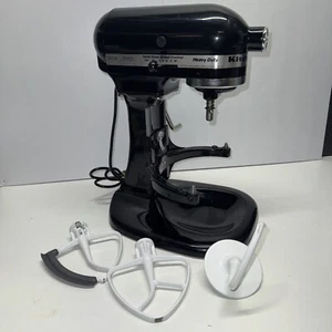 KitchenAid K5SS Black Heavy Duty Series Lift Stand Mixer 10 Speed w/ Attachments - Picture 1 of 22