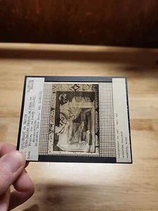 Vtg Magic Lantern Slide-"Annunciation"-Painting By Jaquemart De Hesdin - Picture 1 of 4