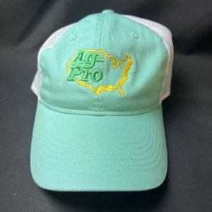 Men’s Ag-Pro Mint Green White Mesh Trucker Hat Outdoor Cap Agriculture Adult - Picture 1 of 8