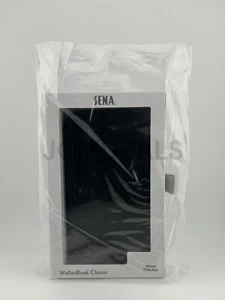 Sena WalletBook Classic (Black) flip wallet case for iPhone 11 Pro Max - Picture 1 of 7