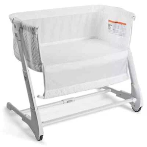 2-in-1 Baby Bedside Crib Bassinet &Sofa Infant Mesh Side Sleeping Bed Adjustable - Picture 1 of 9