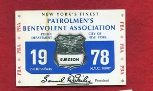 1978 NYC PBA SURGEON LAPU LAPU PBA CARD - Picture 1 of 2