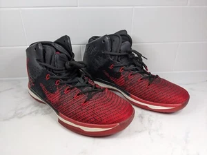 Mens Nike Air Jordan 31 Banned Sneakers Shoes Red Black UK 9 US 10 EUR 44 - Foto 1 di 9