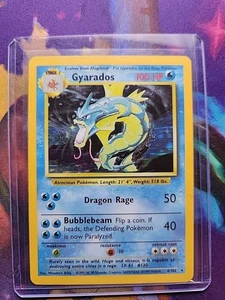 Gyarados Holo 6/102 – Base Set 1999 – WOTC Vintage Pokémon Card – Near Mint/VG+ - Picture 1 of 5