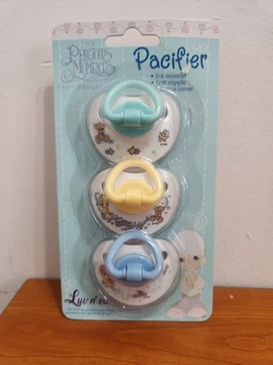 Rare Vintage 1999 Luv N' Care Precious Moments 3 Pack Pacifiers Ages 0-6 Months - Image 1 of 4
