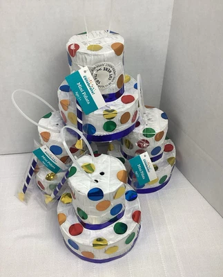 Mini bolo de aniversário Piñata 5" x 5", festa divertida, lote de 4 pinatas - Imagem 1 de 4