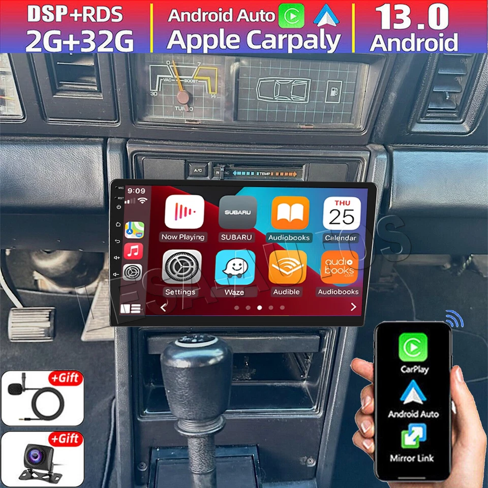 Rádio estéreo automotivo Android 13 Carplay unidade principal GPS para Chrysler Laser 1984-1986 - Imagem 1 de 4
