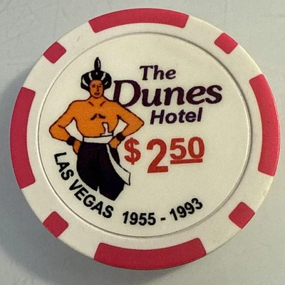 DUNES HOTEL $2.50 FANTASY FAKE CASINO CHIP LAS VEGAS NEVADA COMBINE SHIPPING - Image 1 of 3