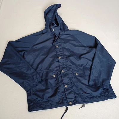 Chaqueta con Capucha Antigua Azul Marino Cremallera Talla XL Unisex Foto 1 de 4