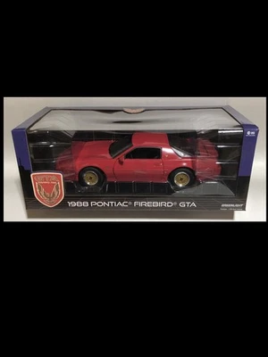 Pontiac 1988 transmisión automática Gran Turismo Americano (GTA) rojo brillante 1:18 Foto 1 de 4