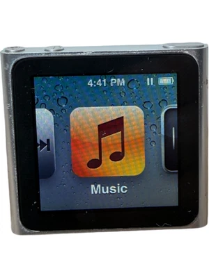 Apple iPod Nano 6th Generation Mc525 MP3 Media Player Silver, 8GB, 1.54" Display - Image 1 of 4
