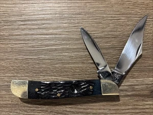 2 Blade White Tail Folding Knife Folding Pocket Knife - Picture 1 of 2
