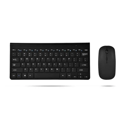 Slim 2.4GHz Wireless Keyboard And Mouse Kit For Desktop Laptop Black - Image 1 of 4