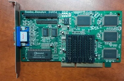 3dfx Voodoo Banshee 2485A - 16MB - Rare Variation - AGP - Image 1 of 4