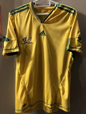 Camiseta de fútbol de Sudáfrica local Copa Mundial 2010 Steven Pienaar 10 mediana Foto 1 de 4