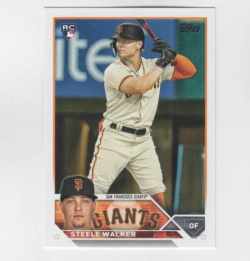 (10) Steele Walker 2023 TOPPS SERIES 1 ROOKIE CARD LOT #264 SAN FRANCISCO GIANTS - Image 1 of 1
