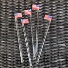 Set of 5 Plastic Cocktail Swizzle Stir Sticks Drink Stirrers American Flag