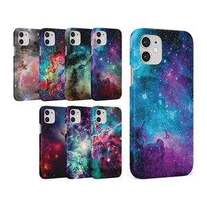 CASE FOR IPHONE 15 14 13 12 11 SE 8 PRO MAX HARD PHONE COVER SPACE STARS NEBULA - Picture 1 of 10