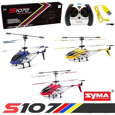Syma S107G RC Helicopter 3.5CH Mini Remote Control Helicopter w/ Gyro Toy Gifts - Image 1 of 4