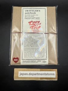 Traveler's Company Love and Trip Limited Edition Red Notebook Passport 2025 - Picture 1 of 9