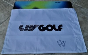 18th Hole LIV Golf Flag Signed By Brooks Koepka US Open PGA Smash With COA - Picture 1 of 4