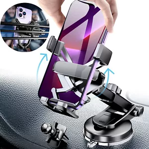 Car Phone Holder Mount Dashboard Windshield Stand iPhone Samsung Andriod&Truck - Picture 1 of 8