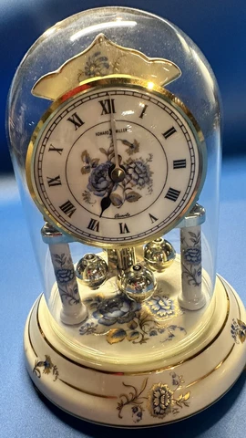 Howard Miller Ceramic Glass Dome Clock Model 613-168 Cover
