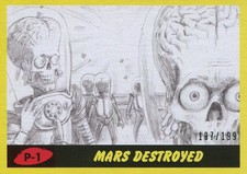 Mars Attacks The Revenge 2017 Complete 55 Card Yellow Pencil Par. [199] Base Set