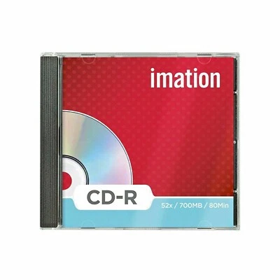 9 x IMATION CD-R, 700 MB ( 80 min ) 52 x - STORAGE CD, BLANK ___________________ - Image 1 of 2