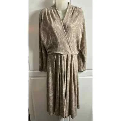 Винтажный LLoyd Williams свитер платье шерсти с глубокий V и доломан рукава размер 8 - Изображение 1 из 4