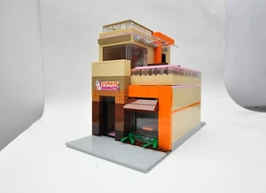 Donut and Coffee Restaurant Creator Modular City Custom Model Built with Bricks - Picture 1 of 3