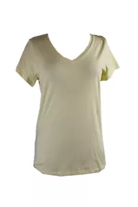 Hue New Yellow Short-Sleeve V-Neck Sleep Tee S - Picture 1 of 3