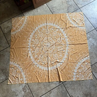 Bohemian Yellow/white Tapestry Wall Hanging Art NEW 56"x50" - Image 1 of 2