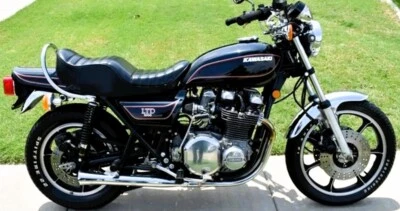 1978 Kawasaki KZ1000LTD B2 - Complete PIN-STRIPING DECALS Set - Black model - Image 1 of 4