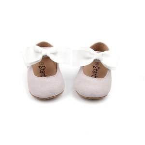 Starbie Soft-Sole Baby Mary Jane Baby Shoes off-white Baby Shoes Newborn - Picture 1 of 7